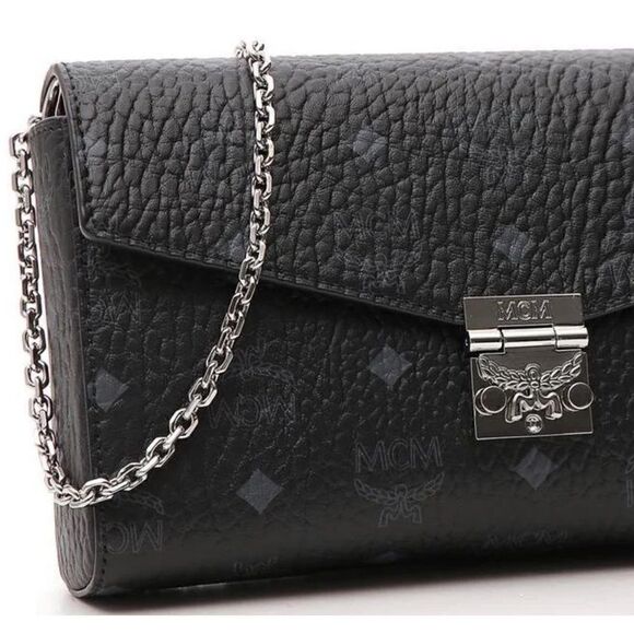 MCM Millie Visetos Flap Crossbody Bag - Picture 10 of 15